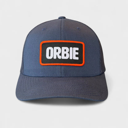 Orbie Badge Logo Trucker Hat - Navy
