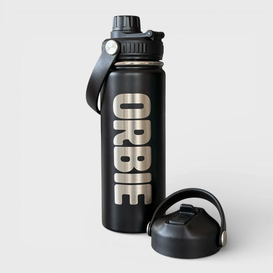 Orbie 18oz Insulated Bottle - Black