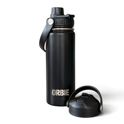 Orbie 18oz Insulated Bottle - Black