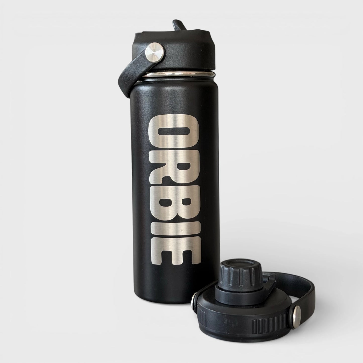 Orbie 18oz Insulated Bottle - Black