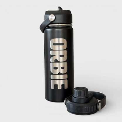 Orbie 18oz Insulated Bottle - Black