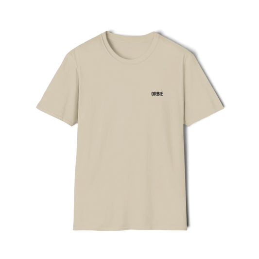 Orbie Mini Logo Unisex T-Shirt - Sand/Black